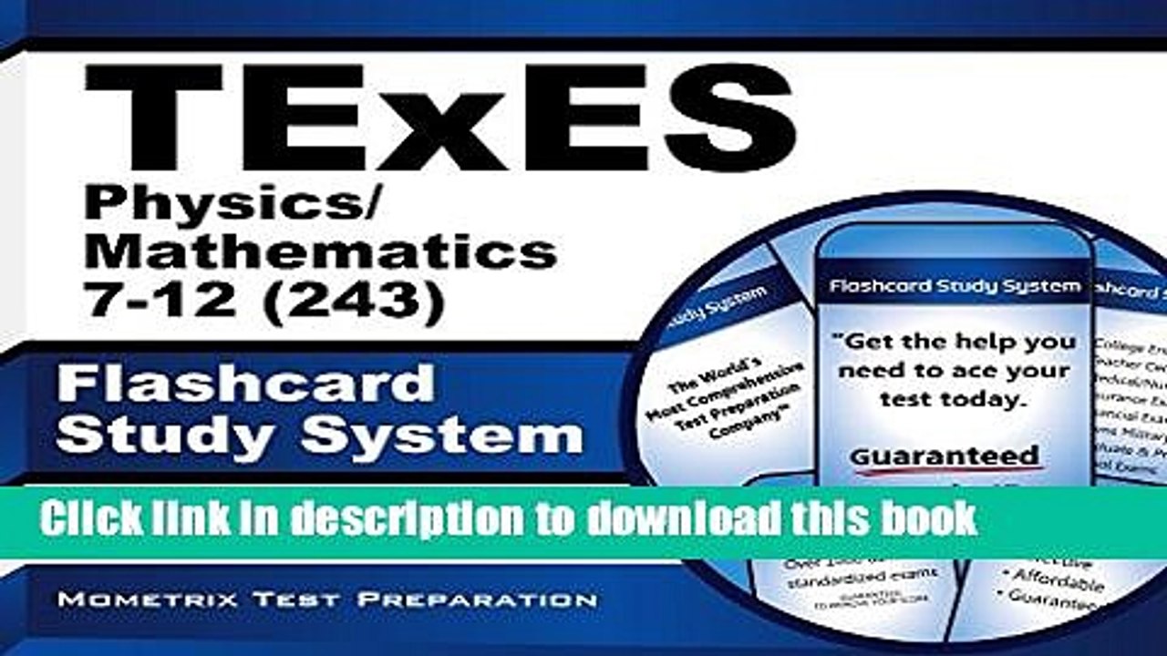 Read TExES Physics/Mathematics 7-12 (243) Flashcard Study System: TExES Test Practice Questions