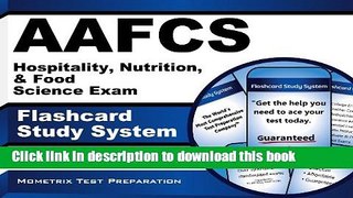 Read AAFCS Hospitality, Nutrition,   Food Science Exam Flashcard Study System: AAFCS Test Practice