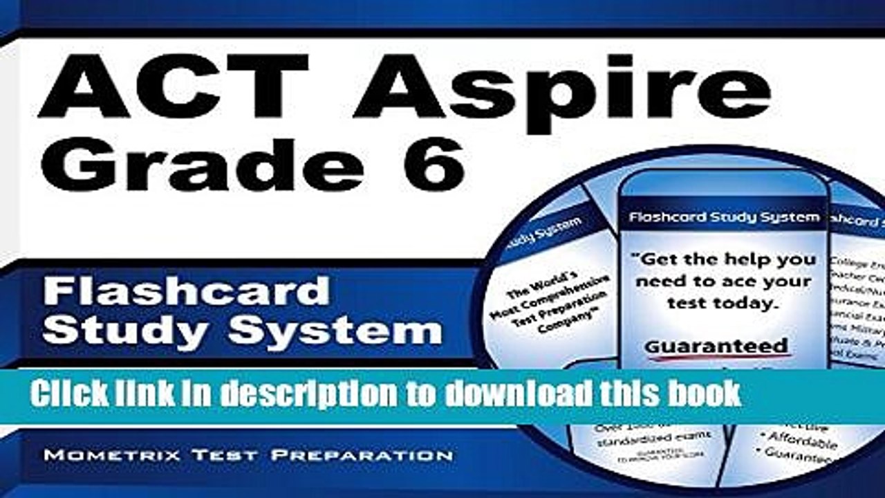 Read ACT Aspire Grade 6 Flashcard Study System: ACT Aspire Test Practice Questions   Exam Review