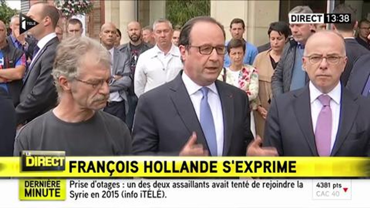 Attentat de Saint-Etienne-du-Rouvray - François Hollande : "Nous sommes face à une épreuve de plus"