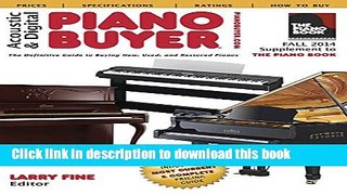 Read Books Acoustic   Digital Piano Buyer: Supplement to The Piano Book ebook textbooks