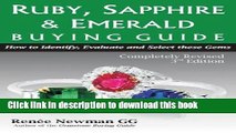Download Books Ruby, Sapphire   Emerald Buying Guide: How to Identify, Evaluate   Select These