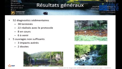 Diagnostic  sédimentaire à l’aval des barrages : premiers résultats sur 15 sites