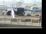 McGruff Monster Truck - 17 year old driver almost flips it!