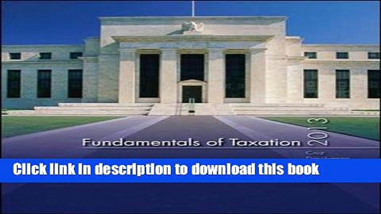 [Read PDF] MP Fundamentals of Taxation 2013 Edition with TaxAct Software Download Free