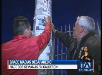 Grace Macías desapareció hace dos semanas en Calderón