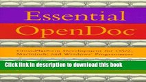 Read Essential Opendoc: Cross-Platform Development for Os/2, Macintosh, and Windows Programmers