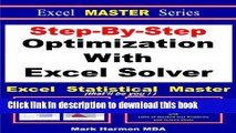 Download Books Step-By-Step Optimization With Excel Solver - the Excel Statistical Master (Excel