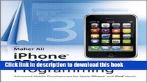 Read iPhone SDK 3 Programming: Advanced Mobile Development for Apple iPhone and iPod touch Ebook