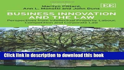 [PDF]  Business Innovation and the Law: Perspectives from Intellectual Property, Labour,