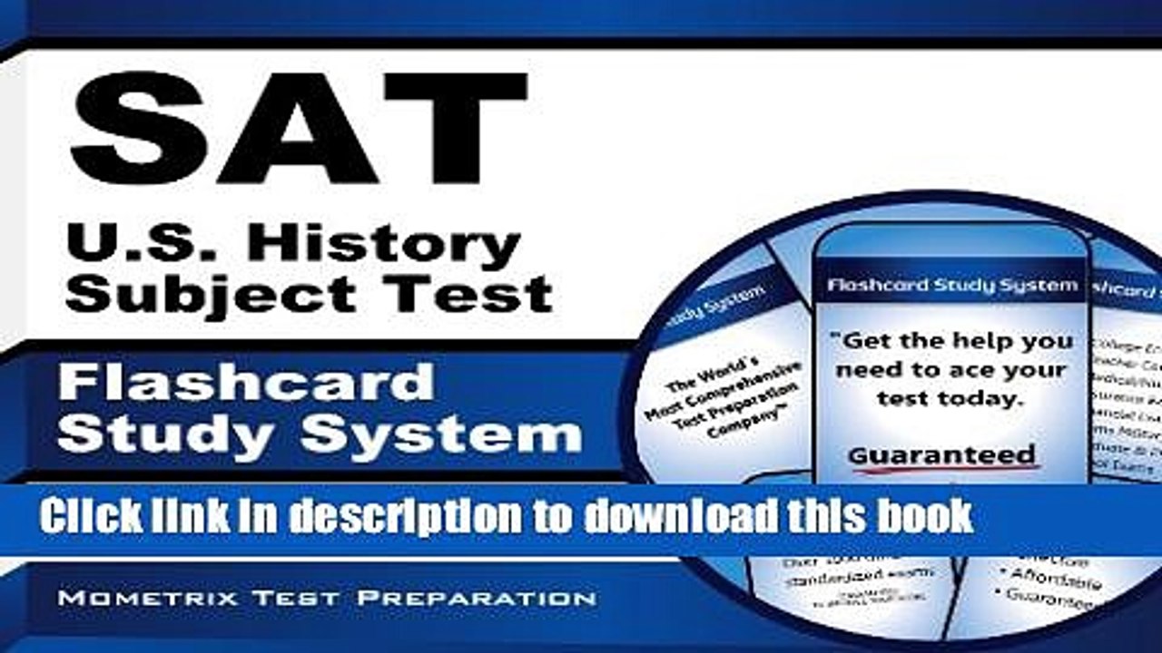 Read SAT U.S. History Subject Test Flashcard Study System: SAT Subject Exam Practice Questions