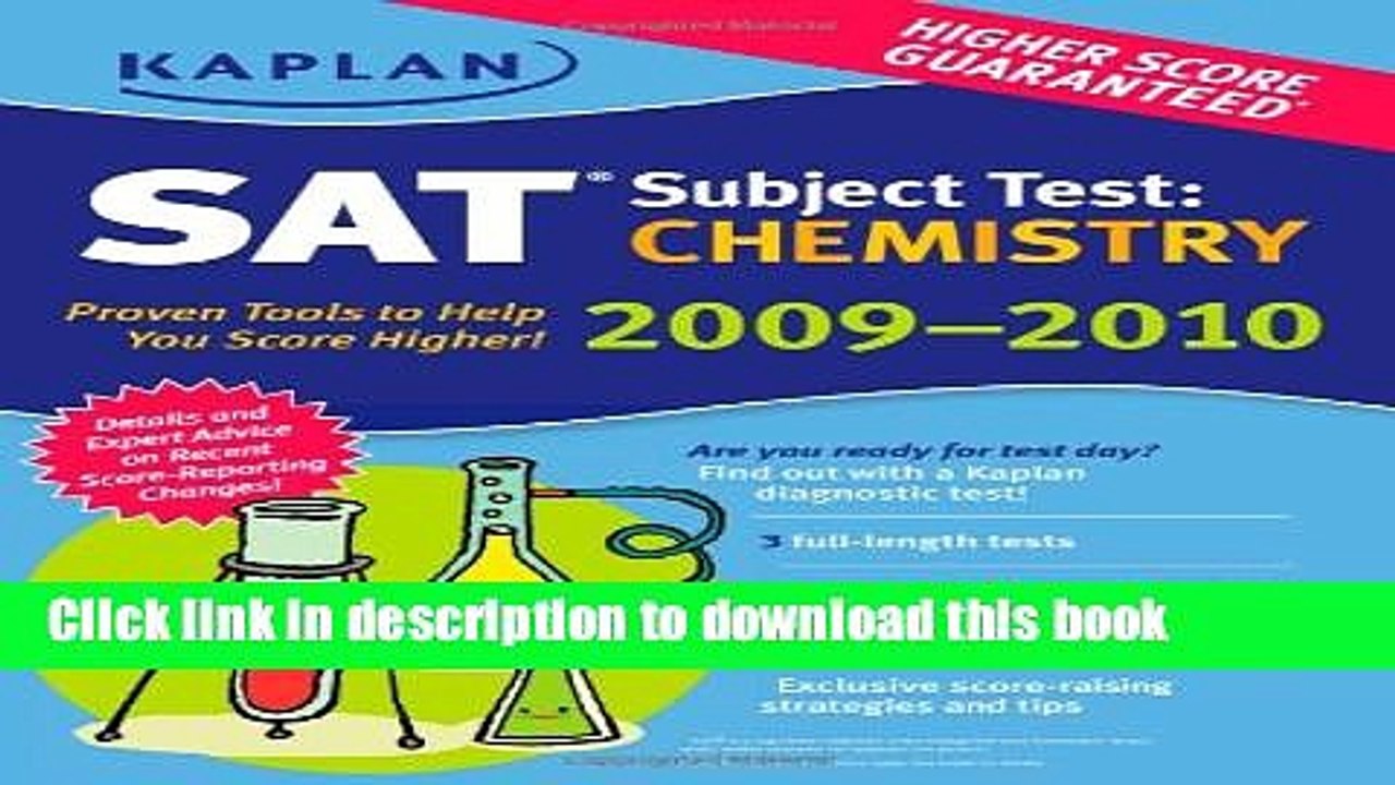 Read Kaplan SAT Subject Test: Chemistry 2009-2010 Edition (Kaplan SAT Subject Tests: Chemistry)