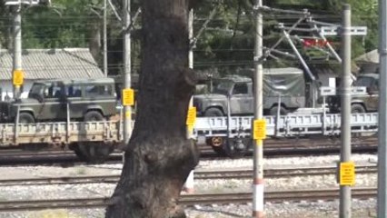 Bilecik - Askeri Araç ve Mühimmat Yüklü Tren 10 Gündür Bilecik Garı'nda Bekliyor