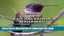 Read Books Birds of San Salvador, Bahamas: A Photo Essay of Common Birds PDF Online