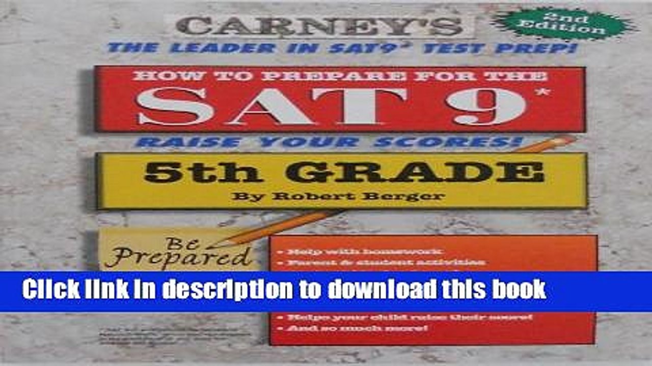 Read How To Prepare for the SAT 9 - 5th Grade (Workbook)  Ebook Free