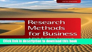 Read Research Methods for Business: A Skill Building Approach  Ebook Free