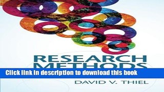 Download Research Methods for Engineers Ebook Free
