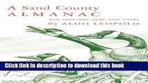 Read Book A Sand County Almanac and Sketches Here and There E-Book Free