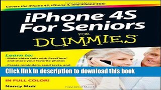 Download iPhone 4S For Seniors For Dummies PDF Free