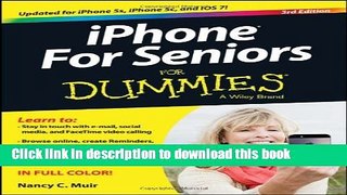 Download iPhone For Seniors For Dummies PDF Free