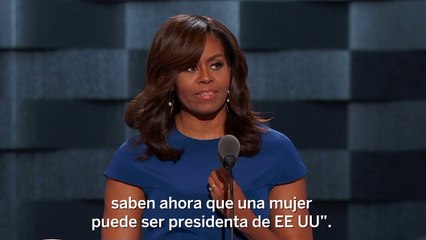 Michelle Obama: "una mujer puede ser la próxima presidenta"