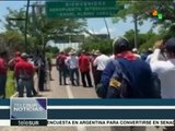 México: CNTE protesta en inmediaciones de aeropuerto en Chiapas