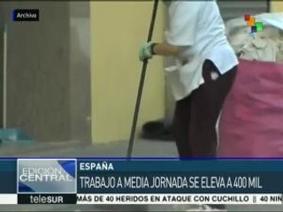 España: aumenta trabajo a media jornada