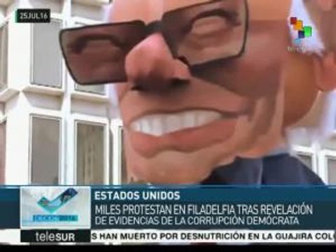 Filtración de correos del Partido Demócrata genera protestas en EE.UU.