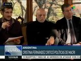Argentina: profundo mensaje político de expdta. Cristina en entrevista