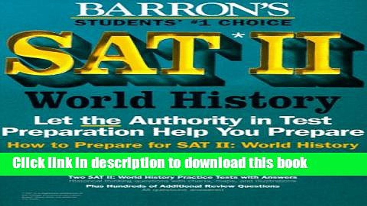 Download How to Prepare for Sat II: World History (Barron s Sat Subject Test World History)  PDF
