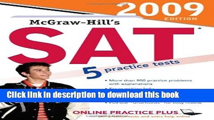Read McGraw-Hill s SAT, 2009 Edition  Ebook Free