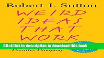 Download Weird Ideas That Work: How to Build a Creative Company  PDF Online