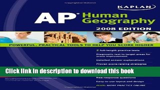 Read Kaplan AP Human Geography, 2008 Edition  Ebook Free