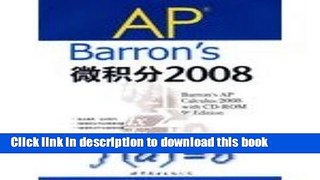 Read Barron s AP Calculus 2008 (Chinese Edition) (Book   CD-ROM)  Ebook Free
