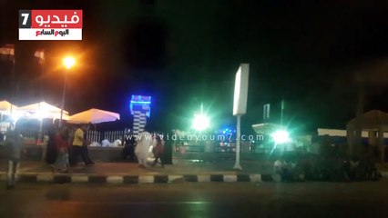 سور الكورنيش والنجيلة على الرصيف فسحة الغلابة بالإسكندرية