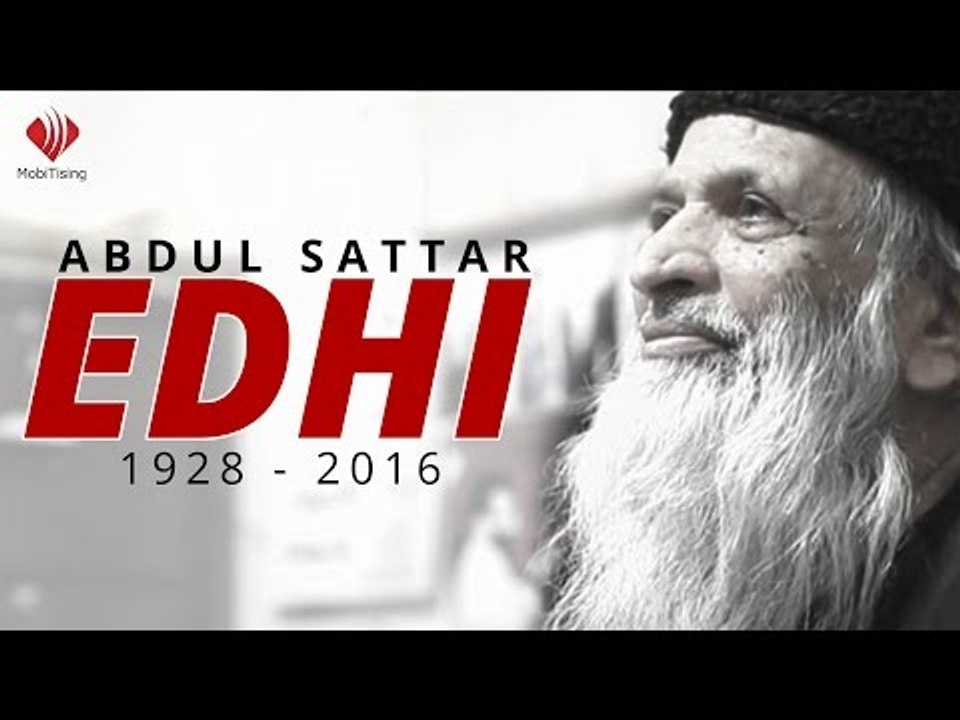 Paying Tribute To Abdul Sattar Edhi
