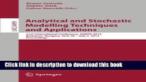 Read Analytical and Stochastic Modeling Techniques and Applications: 21st International