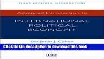 Read Advanced Introduction to International Political Economy  Ebook Free