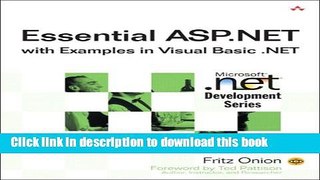 Download Book Essential ASP.NET with Examples in Visual Basic .NET E-Book Free