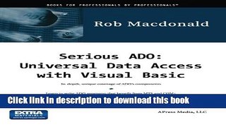 Download Book Serious ADO: Universal Data Access with Visual Basic PDF Online