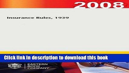 [PDF]  Insurance Rules, 1939  [Download] Full Ebook