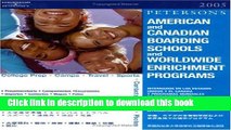 Read American Canadian Board Sch 2005 (American and Canadian Boarding Schools and Worldwide