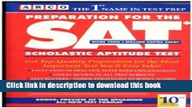 Read Preparation for the Sat: Scholastic Aptitude Test (Arco Academic Test Preparation Series)