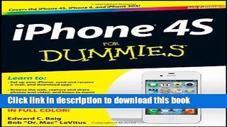 Download iPhone 4S For Dummies Ebook Online