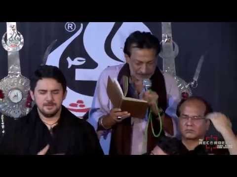 Hassan Sadiq Live Noha Khwani At Farhan Ali Waris Shab-e-Bedari 17th Moharram 2015