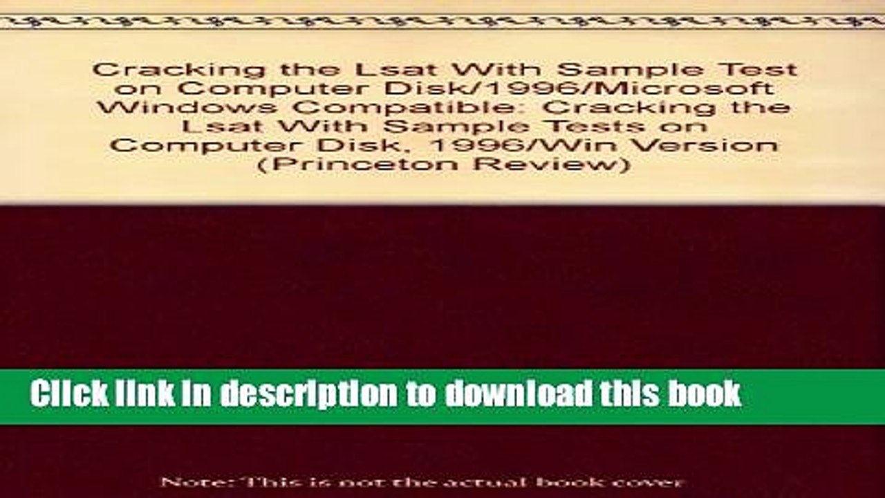Read Cracking the LSAT with Sample Tests on Computer Disk 96 ed (Win) (Princeton Review) Ebook Free