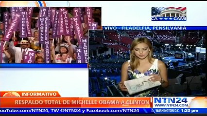 Demócratas preparan la nominación de Hillary Clinton durante segundo día de convención en Filadelfia