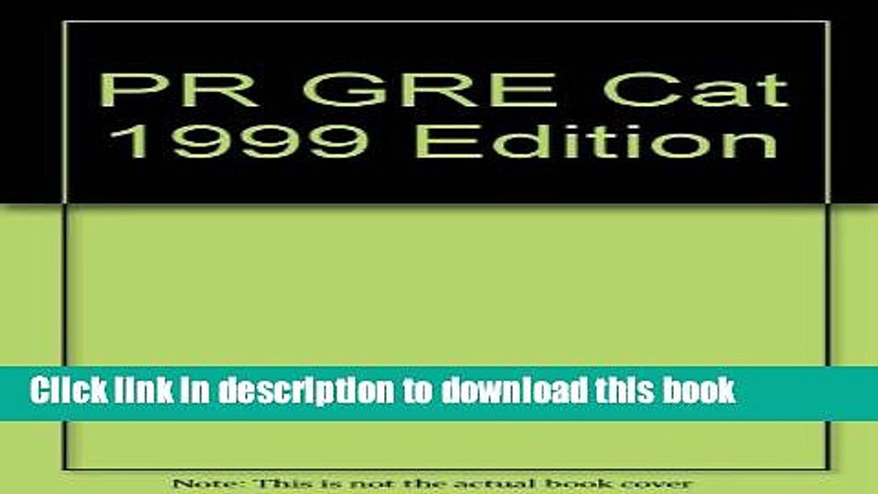 Read (Intn l) GRE CAT 1999 edition Ebook Free