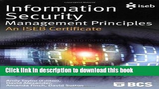 Read Books Information Security Management Principles - An ISEB certificate ebook textbooks