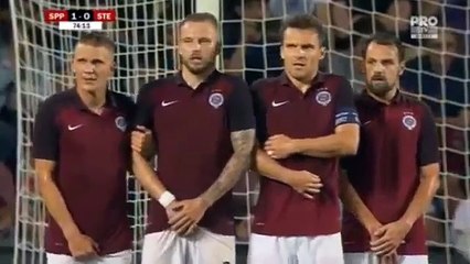 Nicusor Stanciu Goal  Sparta Prague vs Steaua 1-1 Champions League 2016